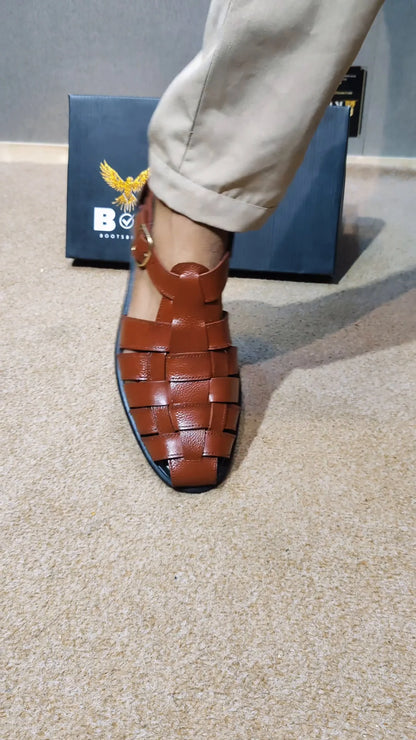 High-Quality Handmade Cow Leather Strap Sandals