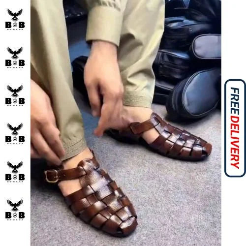 LE Pure Leather Handmade Strap Sandal